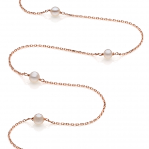 Silver necklace with freshwater pearls